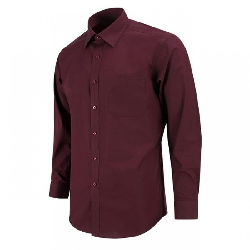 데일리 와인 솔리드셔츠 셔츠 자주색 RF1105 긴팔셔츠