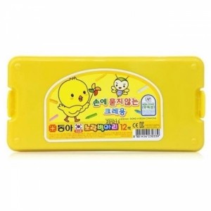 12색 노랑병아리 크레용