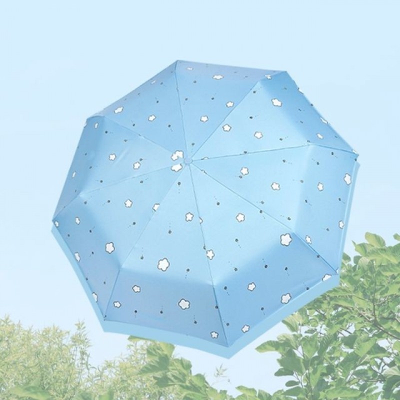귀여운 3단 양우산 학생 접이식 우산 경량 햇빛 양산