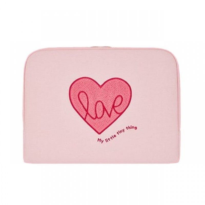 핑크하트 태블릿 파우치 1P 보관 수납 가방 케이스