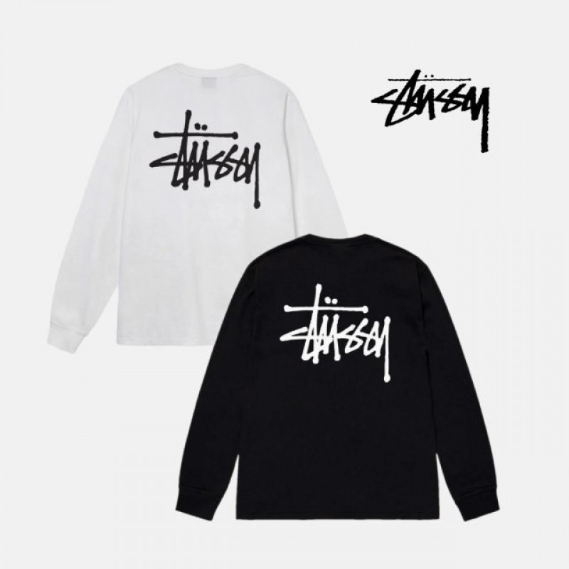 스투시 베이직 로고 긴팔 티셔츠 롱슬리브 BASIC STUSSY TEE