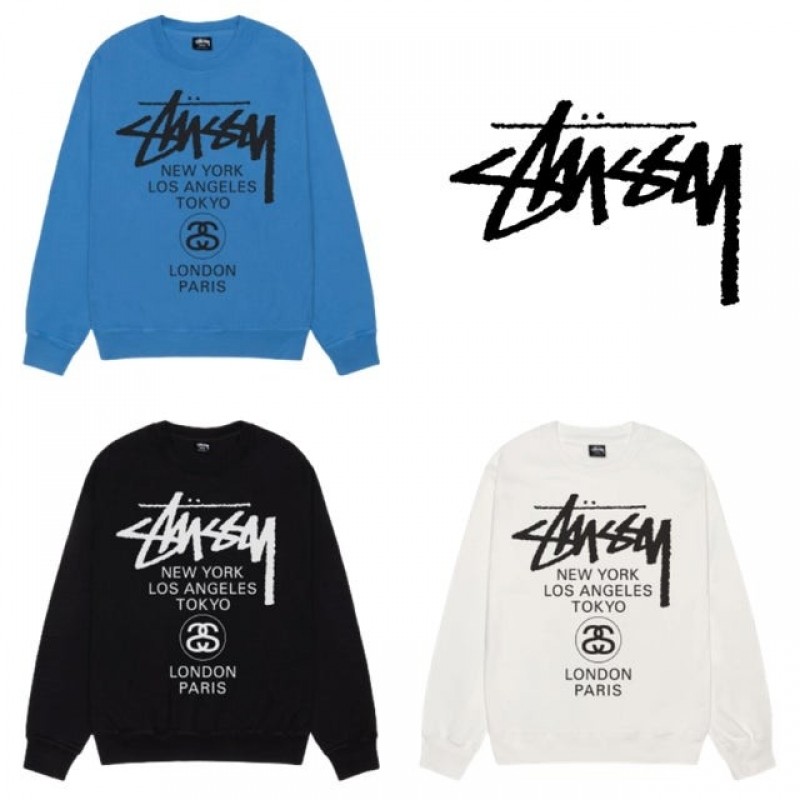 스투시 월드투어 크루넥 3913851