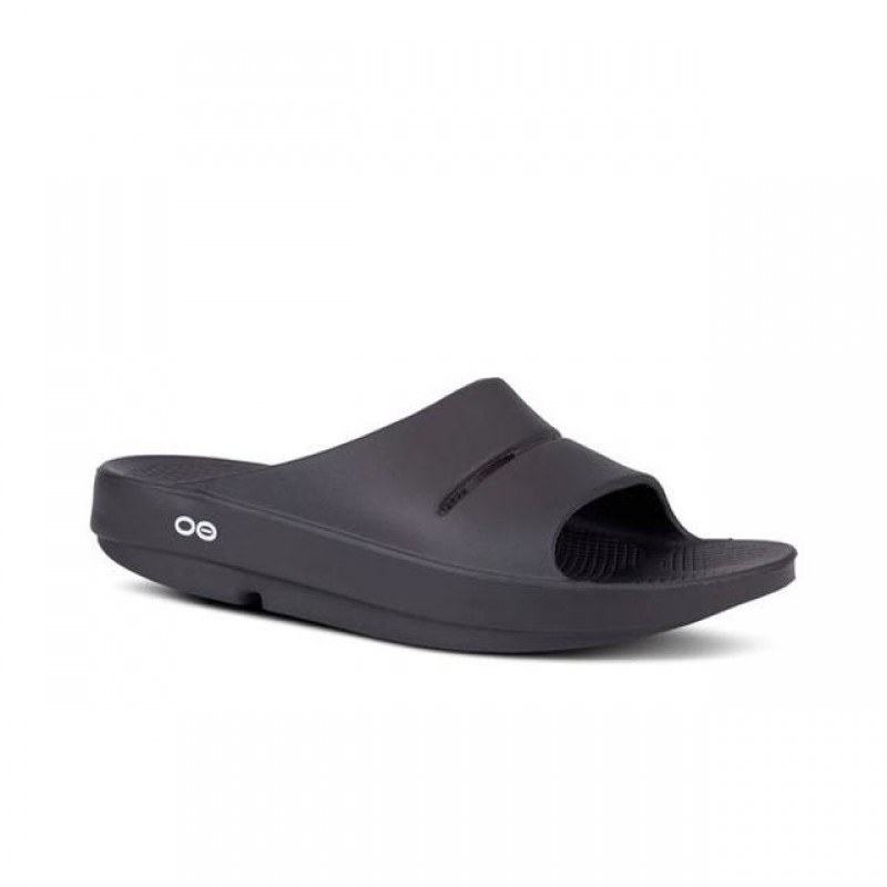 우포스 우아 슬라이드 슬리퍼 블랙