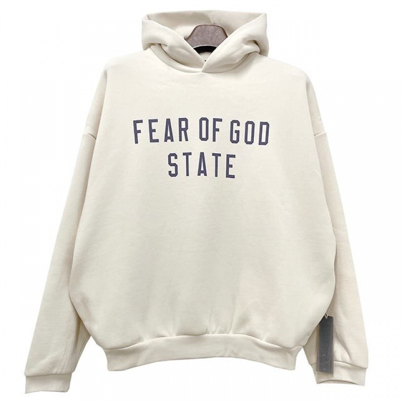피어오브갓 스테이트 로고 프린트 후드티 192BT246252F