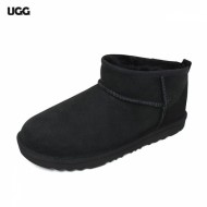 어그 UGG 여성 클래식 울트라 미니 부츠 양털 스웨이드 방한 털신 1130750K-BLK