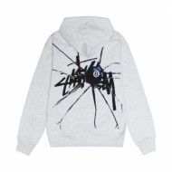 스투시 후드집업 스투시 쉐터드 후드 집업 애쉬 헤더 1974959